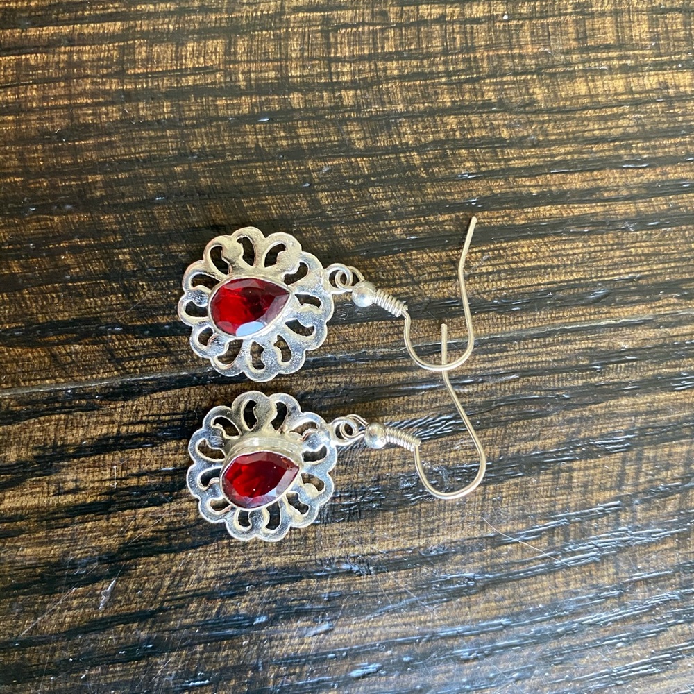 Ruby earrings - Picture 4 of 6